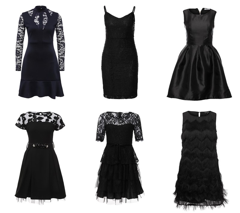 Красивые модные маленькие черные платья, фото